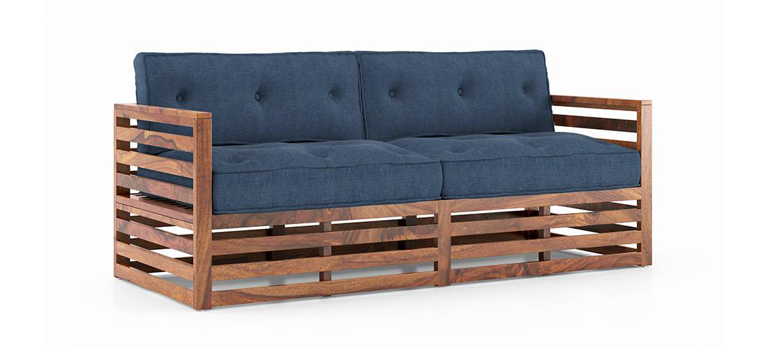 Wooden Sofa - Teak Finish